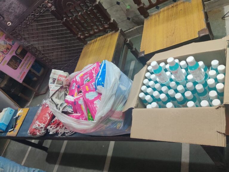 Ensuring Hygiene & Safety – Sanitary Pads, Masks  & Sanitizers Distributed with Dignity-24 July,2020