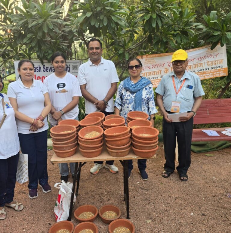 Pyasa Parinda Abhiyan: Caring for Birds & Humanity (Sector 11 Park, Dwarka)